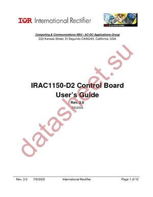 IRAC1150-D2 datasheet  